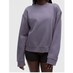 Lululemon Steady State Grape Mist Purple Oversized Crew Sweatshirt Size Small 🤍